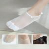 Boat Socks Women's Shallow Mouth Invisible Low-top Cotton Soles Summer Thin Silicone Anti-slip and Non-dropping Glass Fiber Short Socks