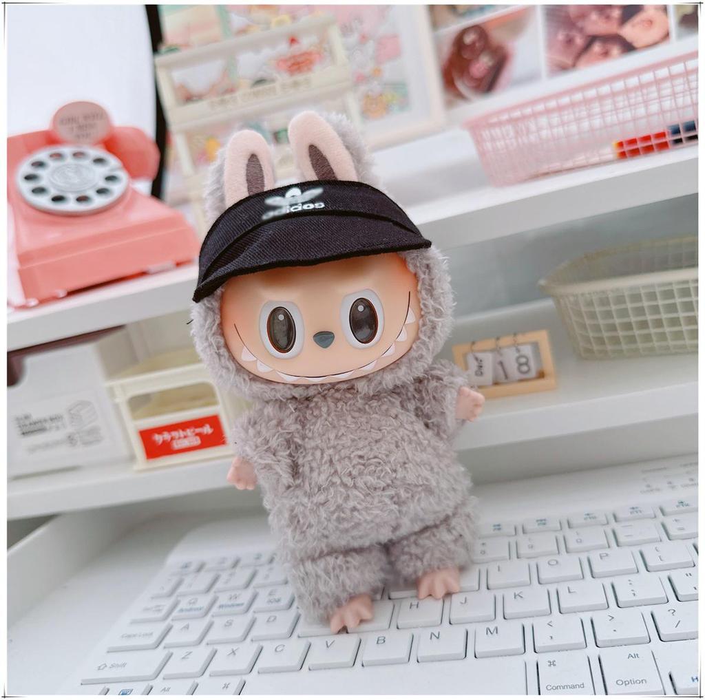 17cm Labubu Doll Vinyl Keychain: First & Second Gen Blind Box Clothes Collection