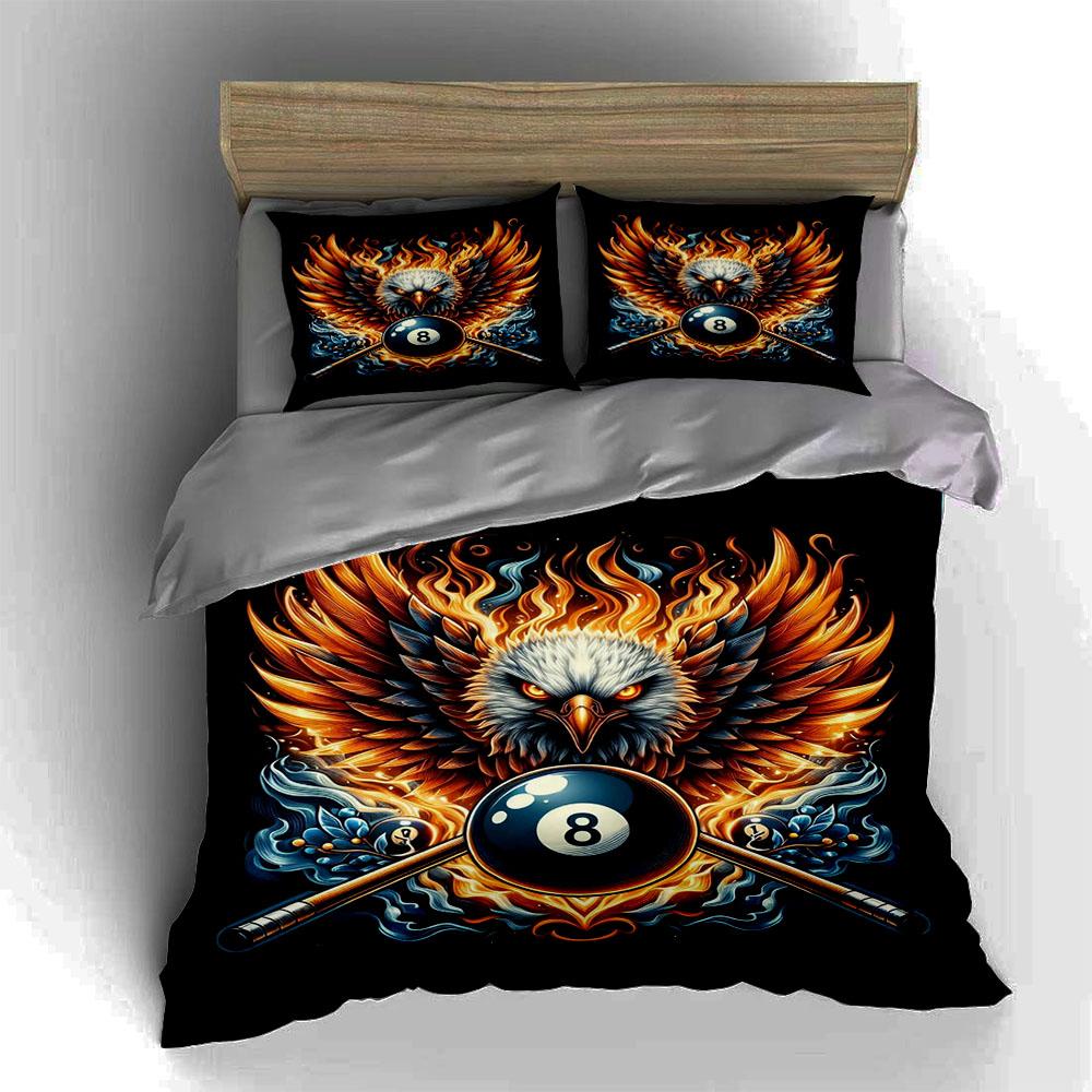 Fiery Eagle Design. Bedding Duvet Cover Sets Duvet Covers Pillowcases Gifts (1 * Duvet Cover 2 * Pillowcases, Without Duvet Insert)