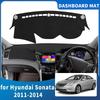 For Hyundai Sonata 2010 2011 2012 2013 2014 YF High Quality Dashboard Cover Mat Sunshade Anti‑UV Protector Dash Pad Accessories