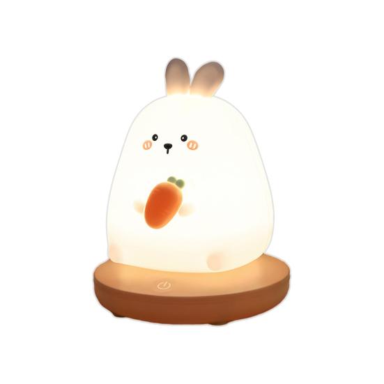 

Ночник с мультяшными животными, мягкое мерцающее освещение, без затемнения, перезаряжаемый ночник, прикроватный светильник, украшение