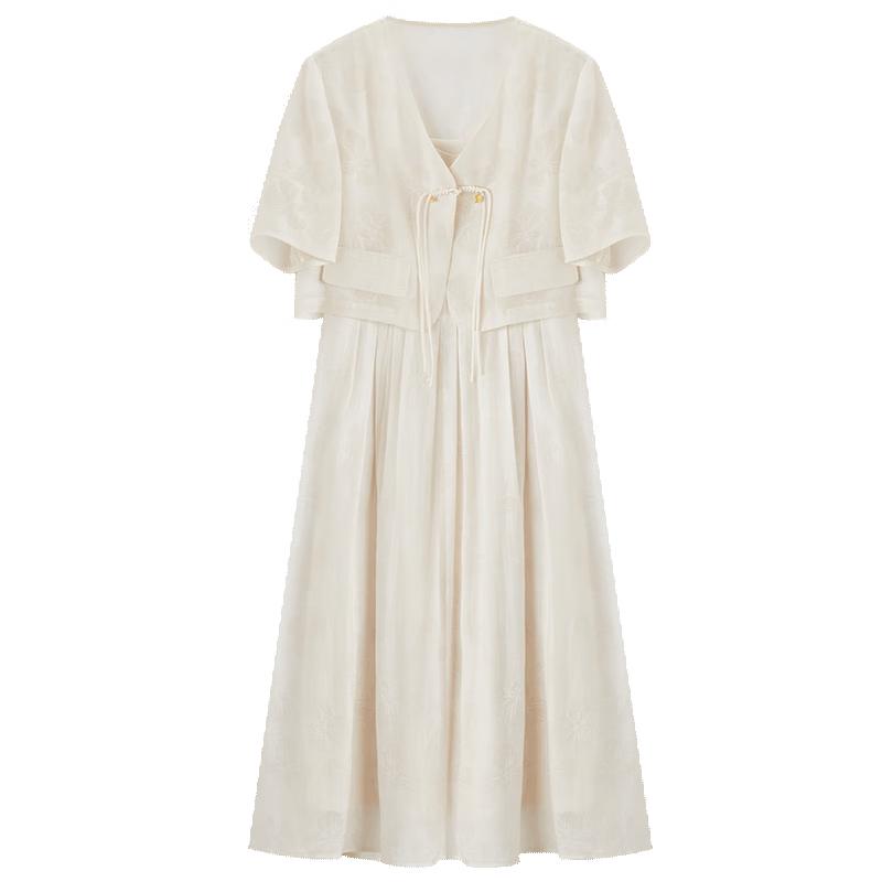 Xiangying Chinese Style Two-Piece Dress Set M