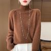 Women Sweater 100% Wool MODERN NEW SAGA Turtleneck Knit Pullover Thick Winter Jumpers Female Knit Tops