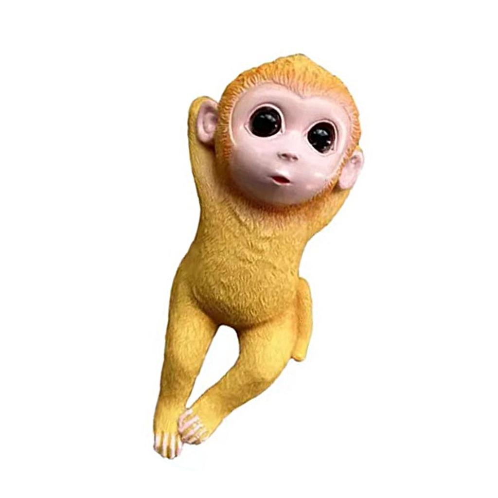 Monkey Container Accessories Resin Decors Monkey Sculpture Planter Pots Hangers for Plant Lover and Children