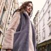 Lem Nplet Women Faux Fur Hooded Maxi Vest Lvt009krfkf