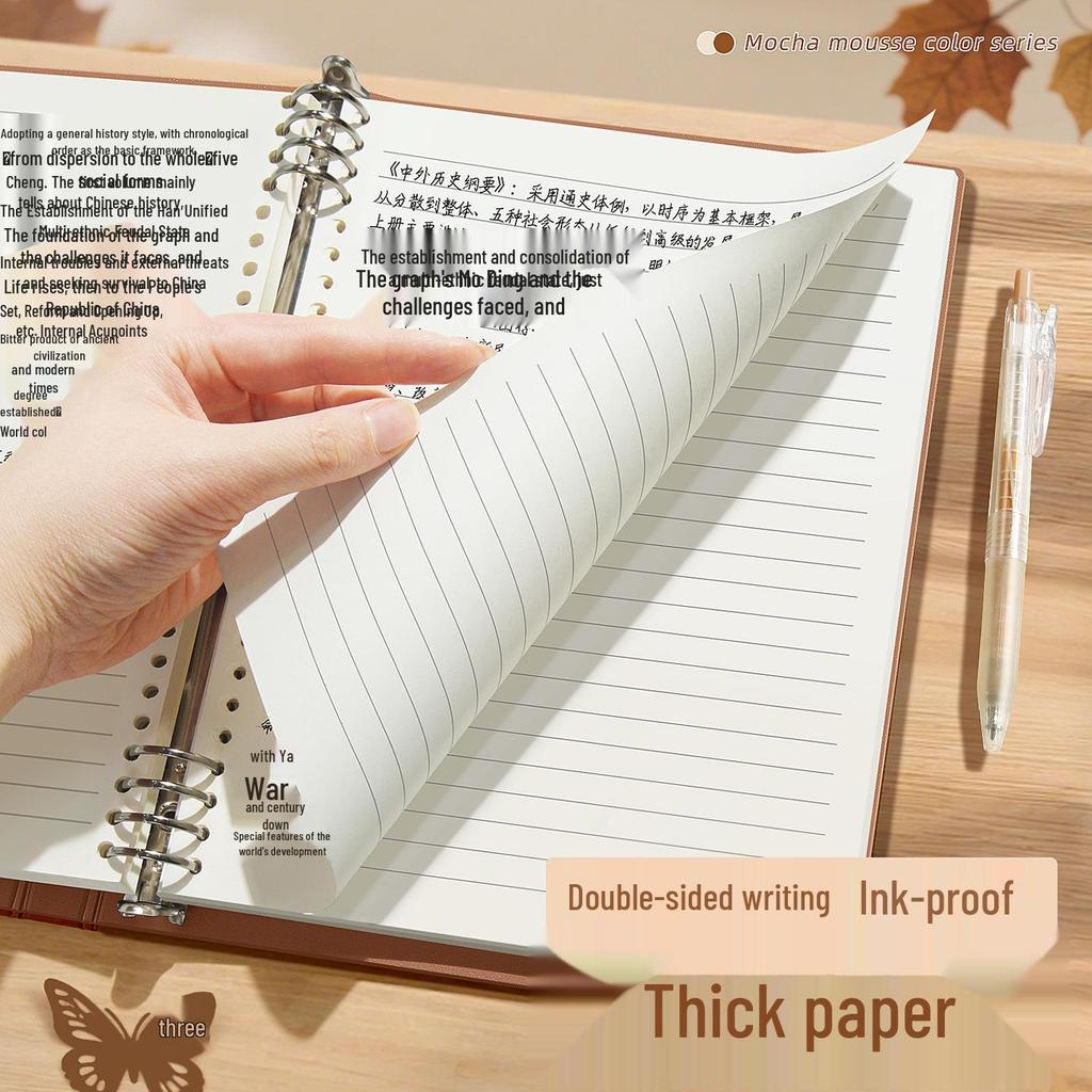 B5 Loose-Leaf Notebook: Safe, Printable Pages, Removable Rings, High-Value Design