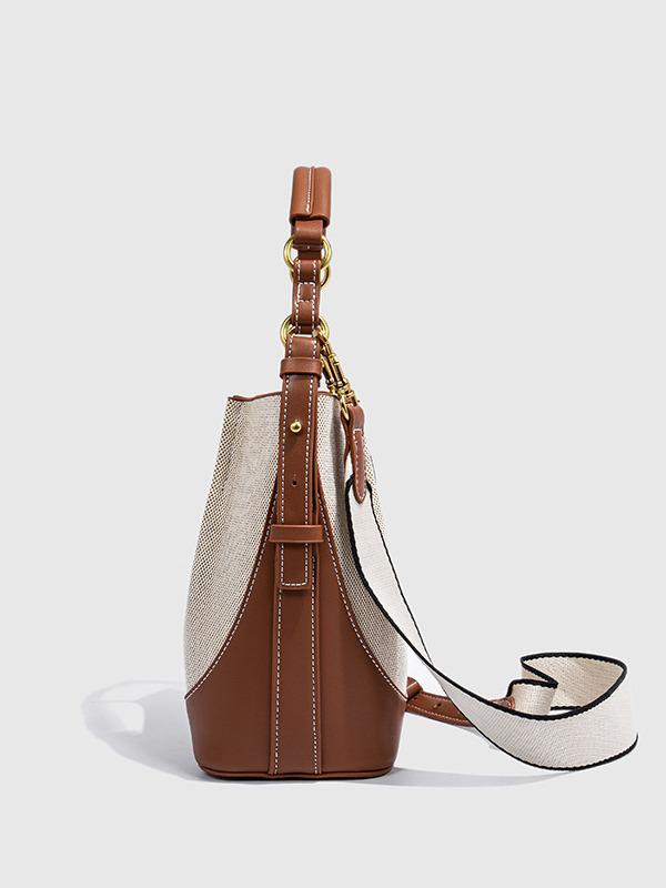 Geantă tip bucket crossbody de damă Z 2025 de mare capacitate cu curea de umăr lată