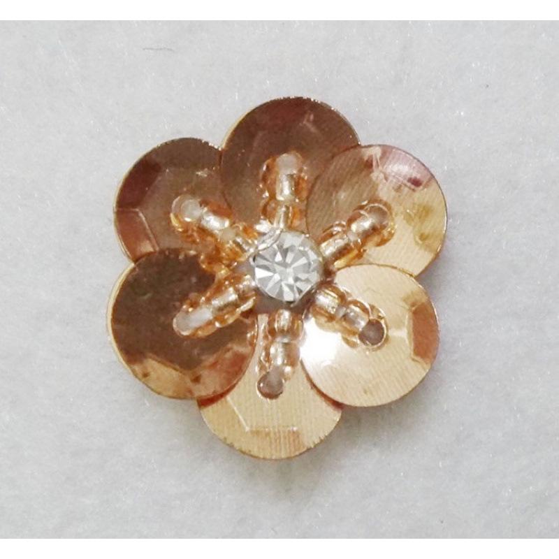 Hand-Sewn Sequin Flower Patches for Clothing, Hats, Bags, and Hair Accessories