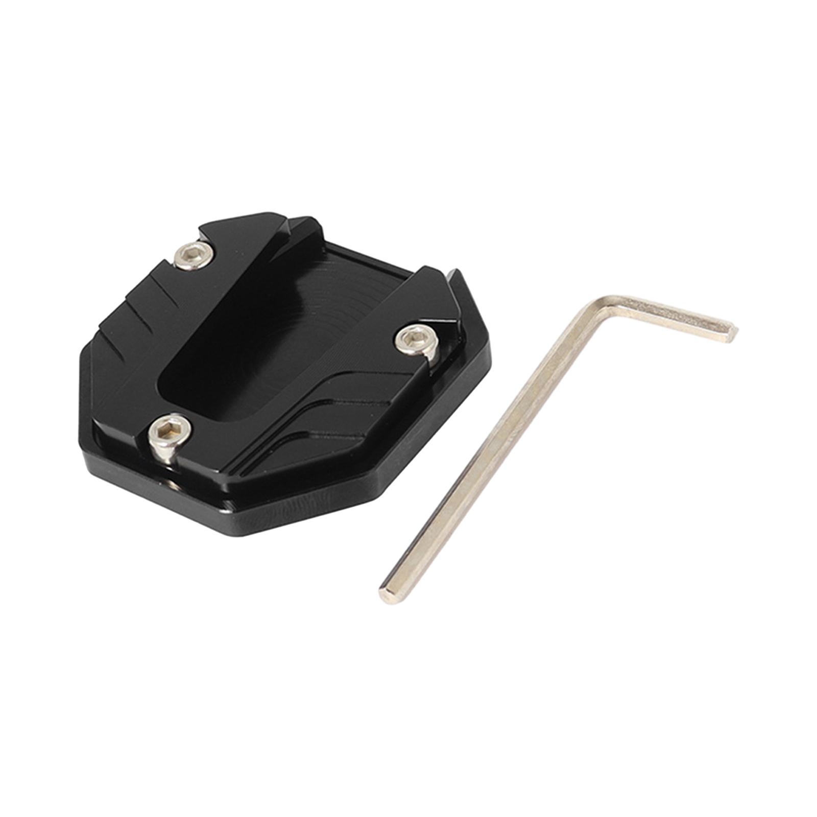 Side Stand Extender Foot Plate Extension Anti Skid Coaster Accessory Motorcycle серый