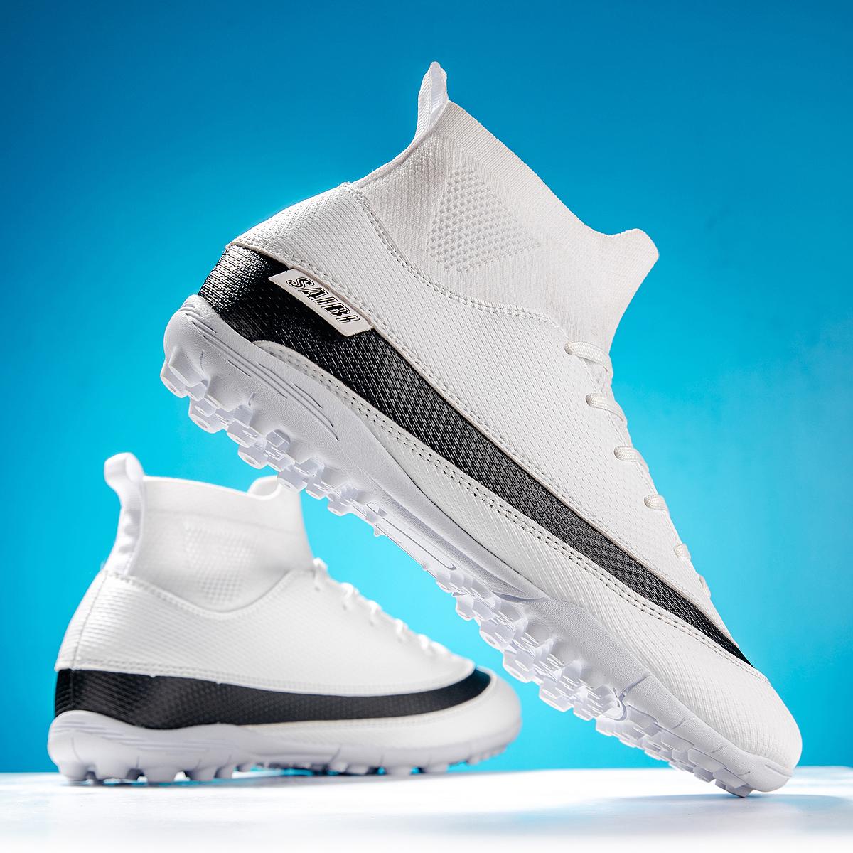 

2024 Мужские футбольные бутсы большого размера Сверхлегкие футбольные бутсы для мальчиков Кроссовки Нескользящие футбольные бутсы AG/TF Ботильоны унисекс 46