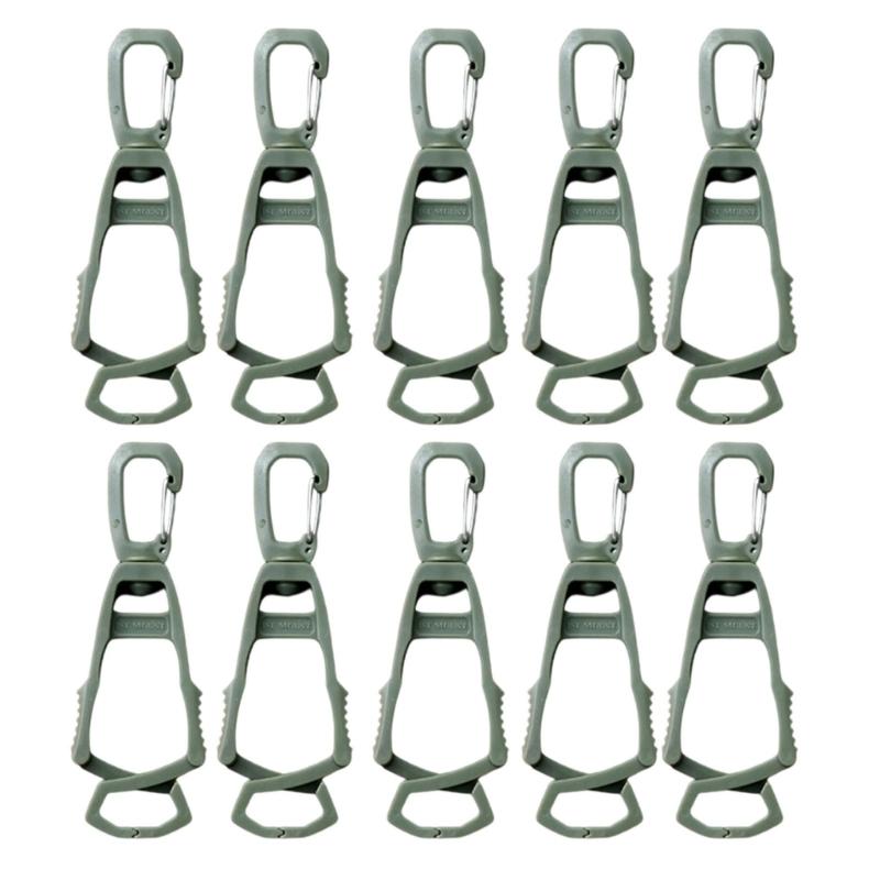 Multipurpose Clip Hook for Outdoor Organization Plastic Clamps with Nonslip Grip for Camping Hiking Accessories