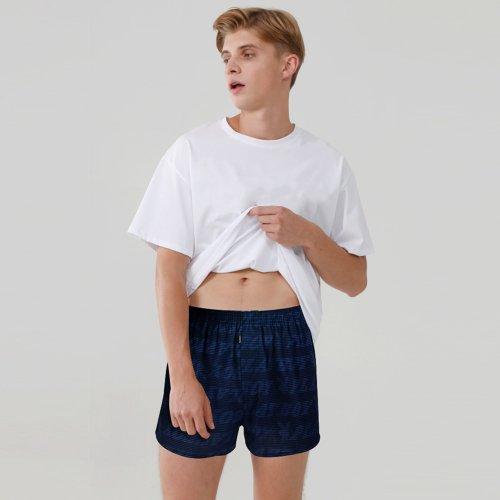 

[Playboy] Men s Pure Cotton Square Panty Logo Trunks PMT1201 3-Piece Set [Shipped from Korea] 100% Authentic 95