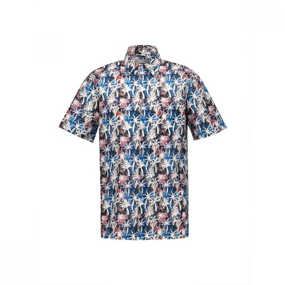 S.t. Dupont Hawaiian Print Regular Fit Short Sleeve Shirt Se4mm11hs118sbu