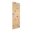 Kletterwand Quadrat 3 Holz - Farbige Griffe