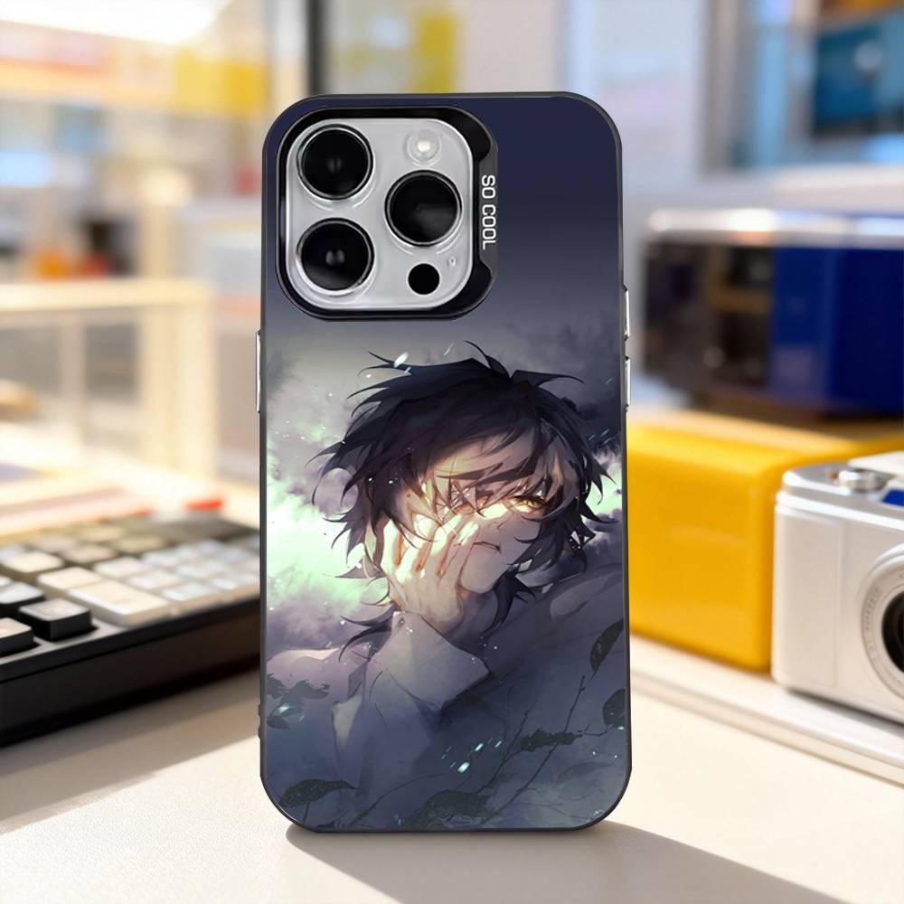 Towa Slow Damage Cool For iPhone 11,12,13,14,15,16,17,Pro,Max,Plus,E,Air,Mini Phone Case IMD Matte Black