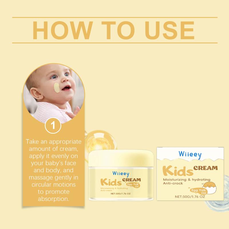 

Anti-Cracked Facial Cream For Kids Deep Moisturize Nourish Strengthen Skin Barrier Soothing Dryness No Irritating Baby Bum Cream 1pcs