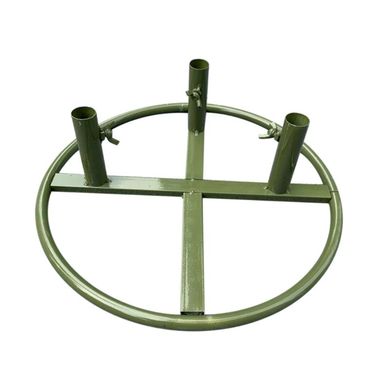 

Iron Flower Poles Base Holder Floor Standing Flower Display Base with Adjustable 3 Middle Hole Wedding Florist Essential