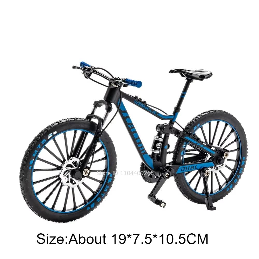 1:8 Scale Retro Bike Mountain Bikes Diecast Model Toy Alloy Rubber Tires Simulation Bicycle Models Collection Gifts for Boys