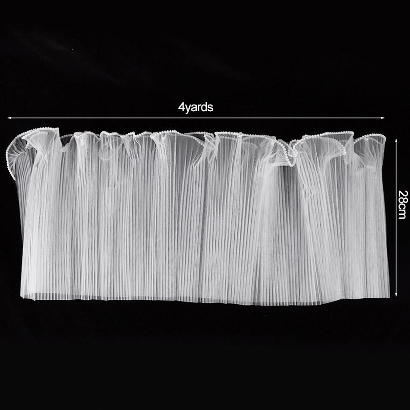 4Yards Flower Wrapping Wave Yarn Rose Bouquet Packaging Paper Lace Mesh Handmade Gift Packaging Supplies Wedding Party Decor