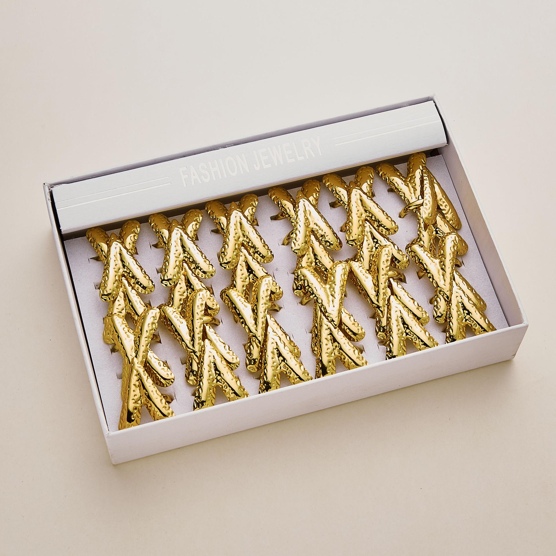 Gold Stainless Steel Smooth Surface Drip Oil Finger Ring Adjustable