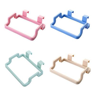 Practical Kitchen Trash Garbage Bag Plastic Holder Cabinets Towel Rack Organizer