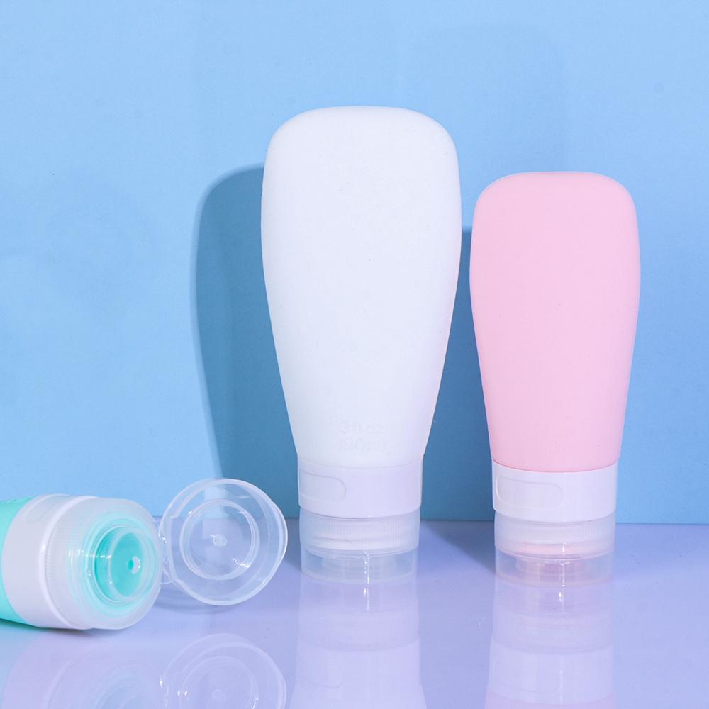 Håndvask Påfyllbar Klembeholder Tomme Flasker Underfylling Tube Silikonflaske