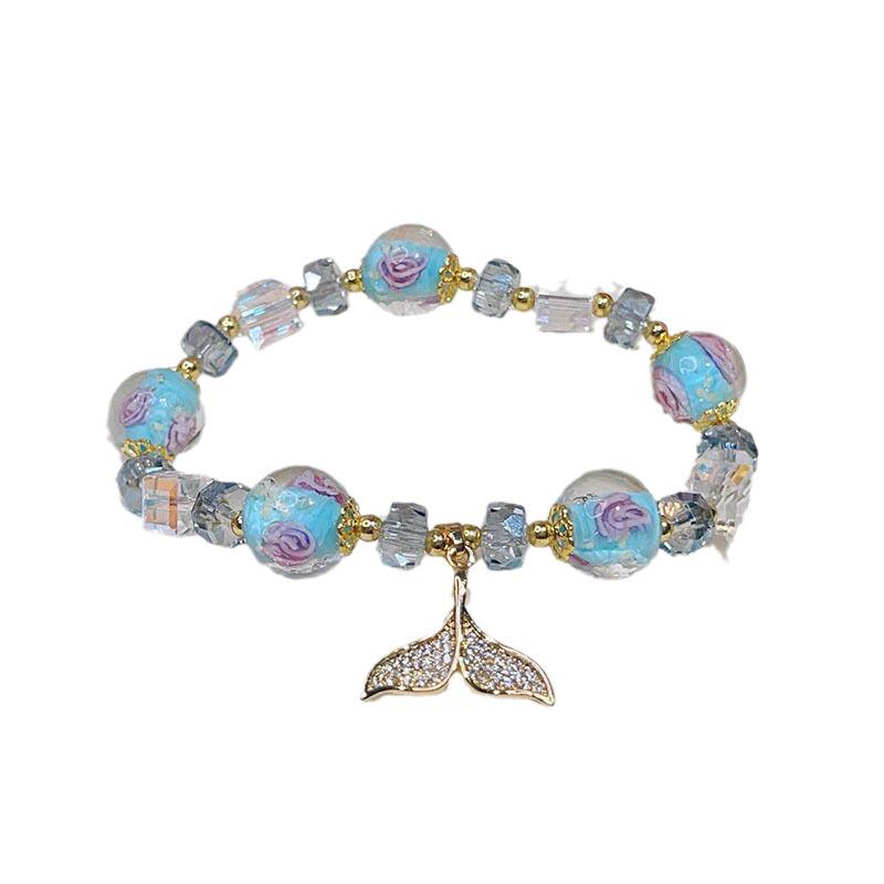 Korean Style Fishtail & Love Pendant Bracelet Series