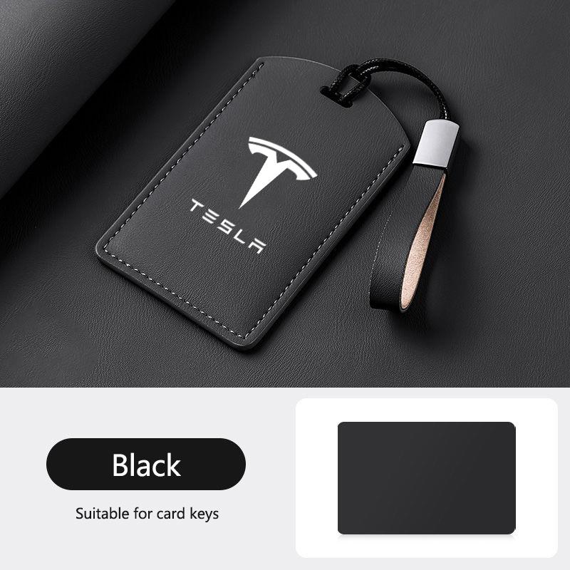

Craftsmanship Leather Car Smart Remote Key Case Cover Holder Key Protection Shell Styling Accessories For Tesla Model Y Model 3