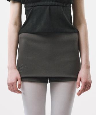 Podeowedeo Symbol Hotfix Skirt Pants (Charcoal)