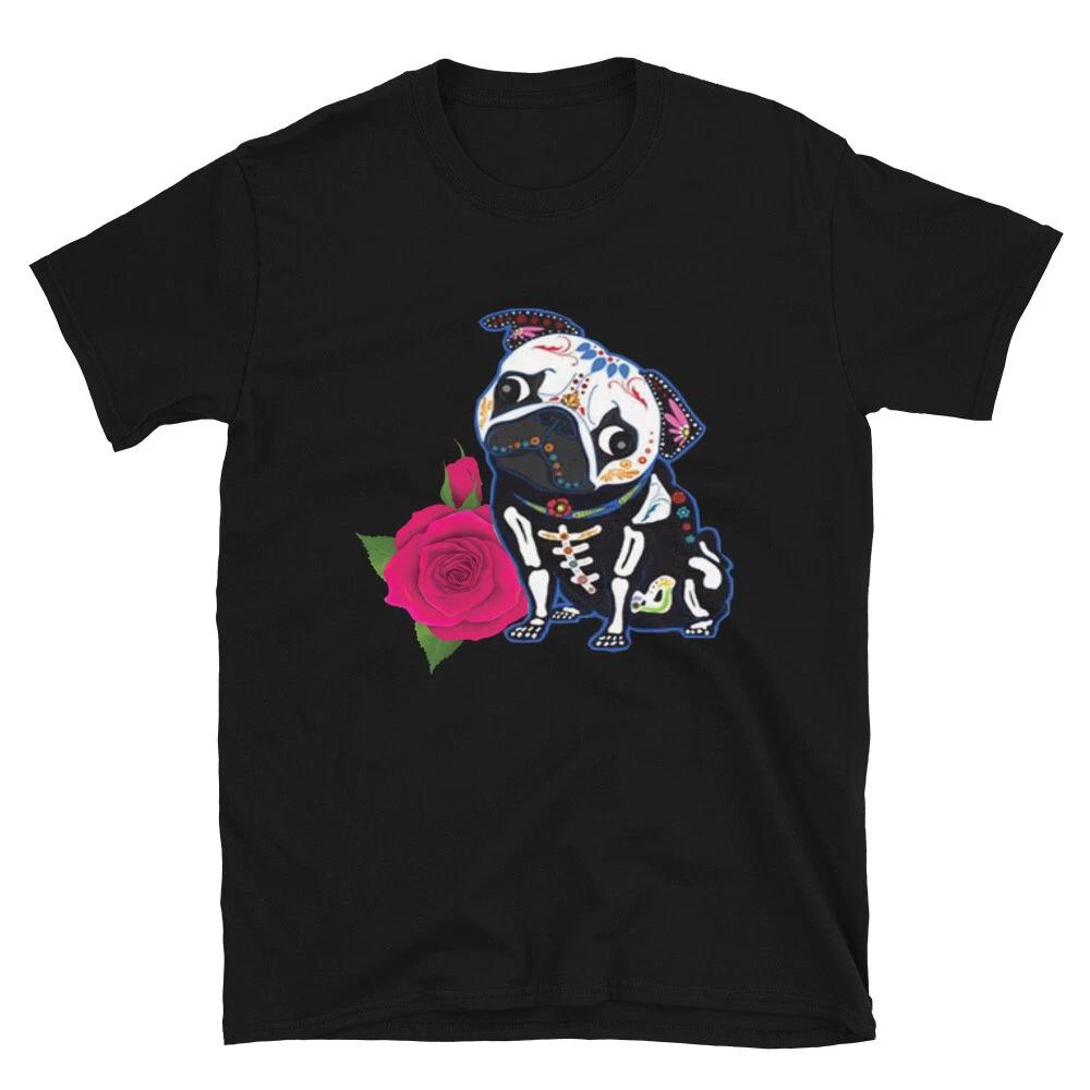 Day oF The Dead Pug PUG DOG Animal Funny Animal Shirt S