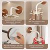 No Drill 360 Rotating Hooks Anti Drop Spatula Spoon Holder Universal Shovel Storage Rack  Bathroom
