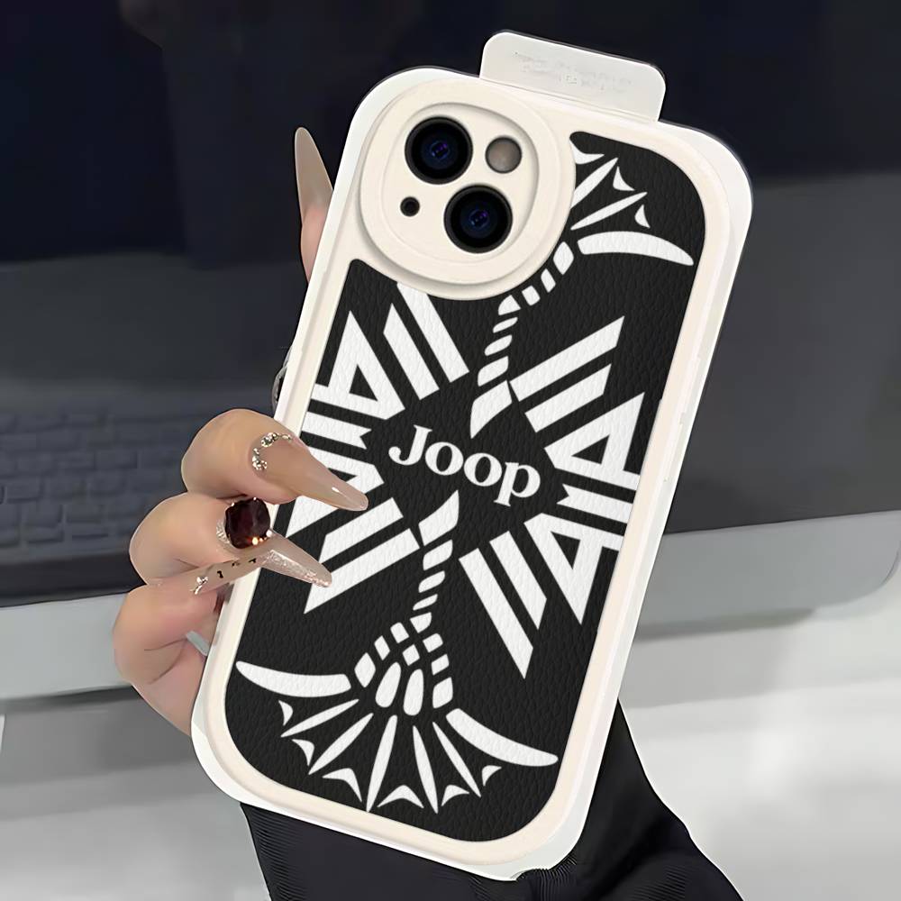 Famous Printed J-JoopS Logo Phone Case For IPhone 16 15 14 13 12 11 Pro Max Plus Leather Shockproof Cover