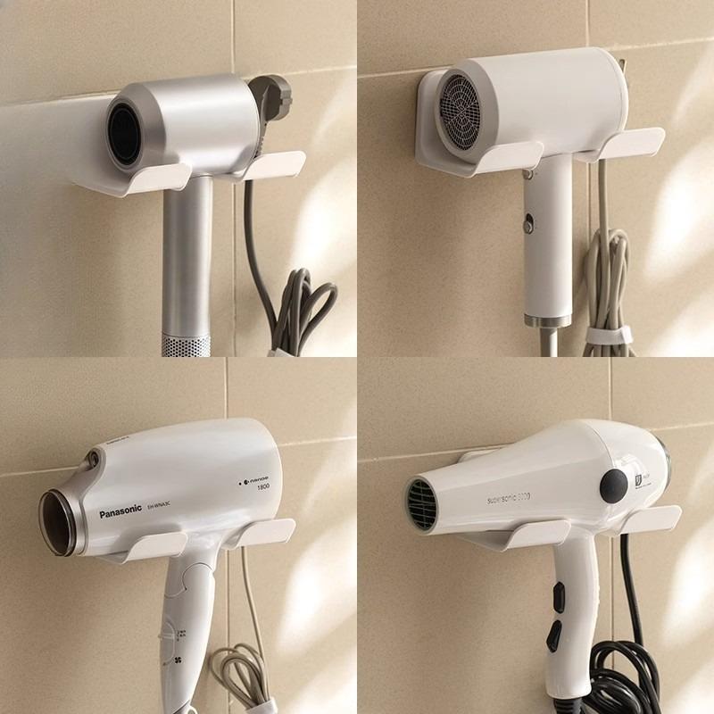 Hair Dryer Stand, No Need for Drilling, Bathroom Storage Rack, Hair Dryer Hanging Rack, Multi-functional Hair Dryer Placement Rack