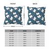 Love Samoyed Dog Square Pillowcase Pillow Cover Cushion Throw Pillow for Home Sofa Living Room