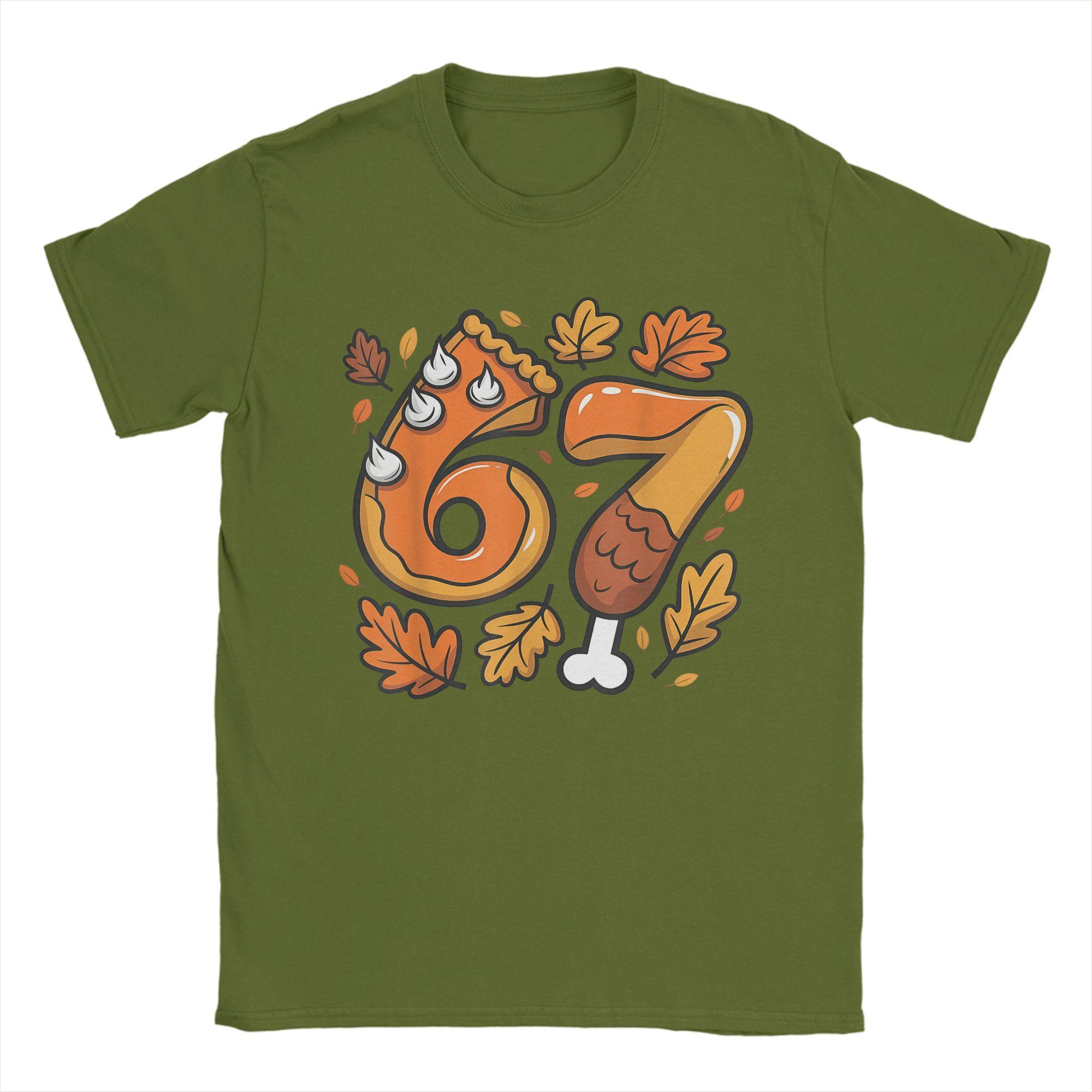 

Men s Thanksgiving Meme Six Seven Gen Turkey T Shirts Cotton Tops Cool Short Sleeve Round Neck Tee Shirt 6XL T-Shirts 4XL