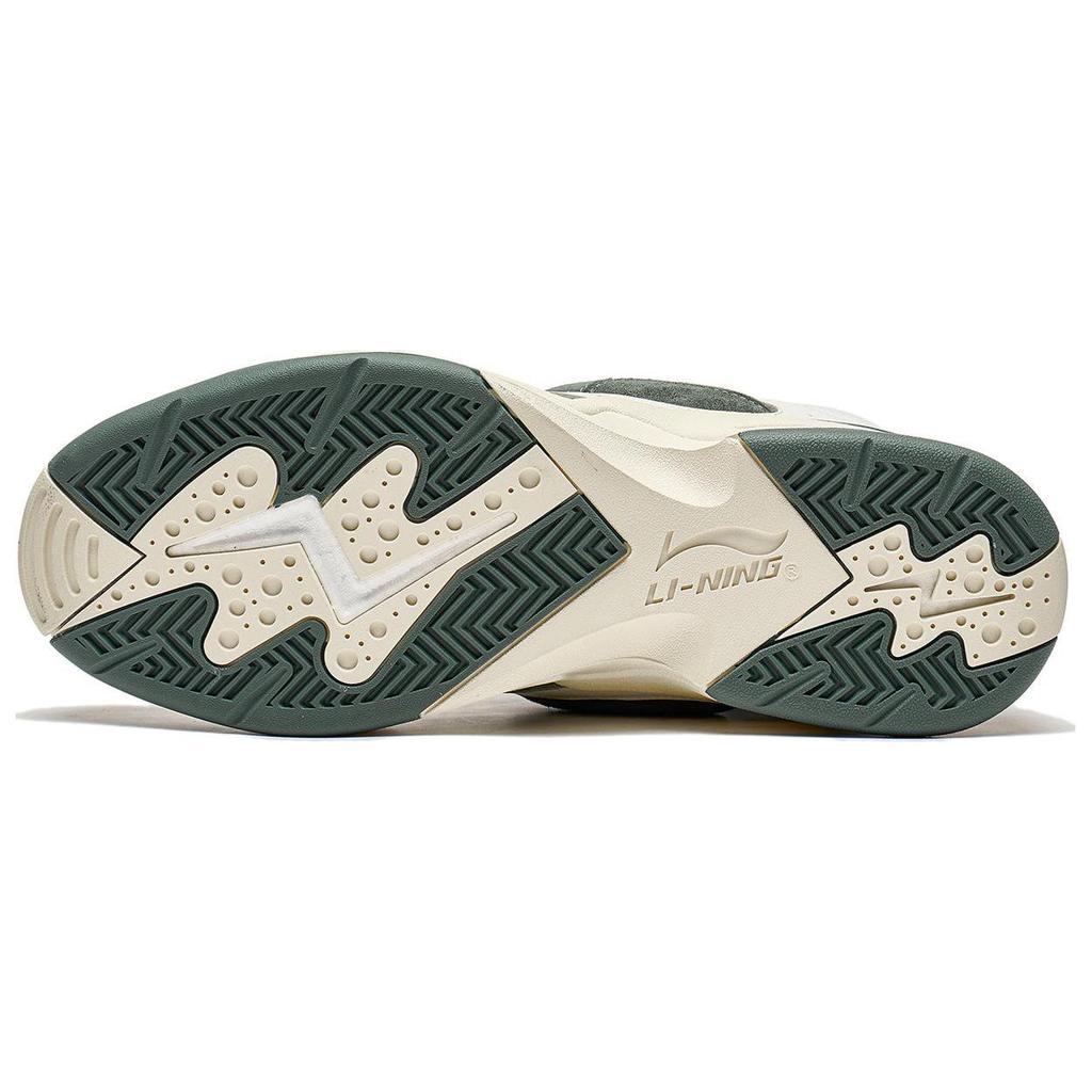 Li Ning Shooting Star Bequeme Dämpfung, Abriebfeste Niedrige Freizeitschuhe Unisex Berggrün AZGT085-3