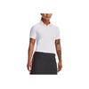 Under Armour Striped Pullover Polo Shirt Women Tops White 1370132-100