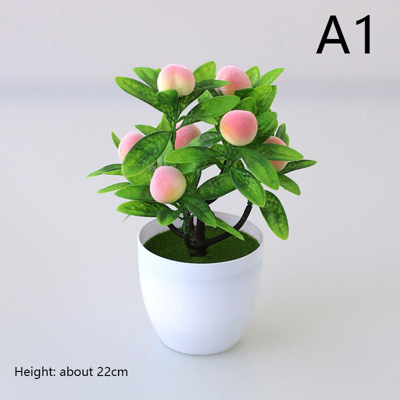 

Искусственное растение, имитация зеленого растения, украшение рабочего стола, букет сочных фруктов, горшечные сочные фрукты, украшение из искусственных цветов
