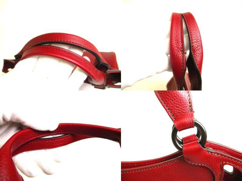 Authentic Cartier Wine Red Calf Leather Hand Bag Purse Marcello de Cartier SM #a147  Refurbished