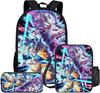 Primary And Secondary School Students Dragonball Schoolbag Three-Piece Cartoon Animation Backpack
