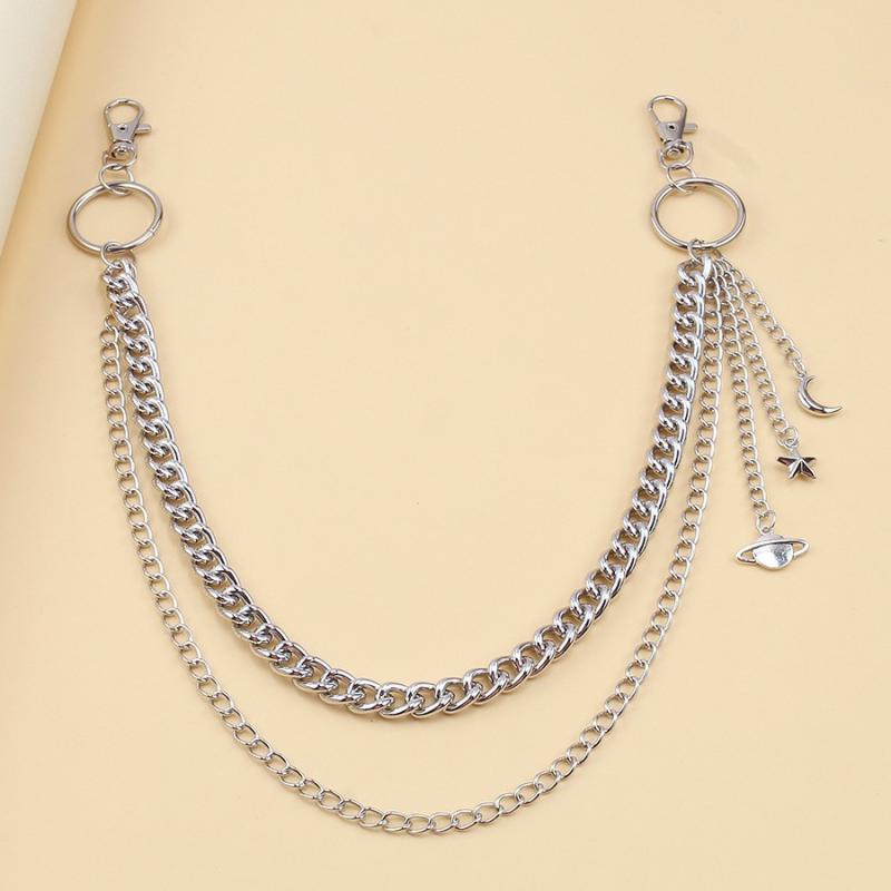 Metallic Punk-Pop Pants Chain Accessory; Hip Hop Style Denim Chain For Men and Women Present