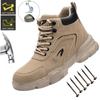 Outdoor Warehouse Mining Work Shoes Steel Toe Safety Boots Lightweight Safety Work Shoes For Men Work Sneakers Security Footwear