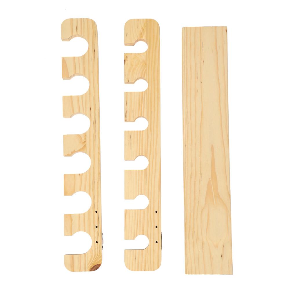 

Wood Fishing Rod Pole Reel Holder Mount Rods Rack Carrier Accessory (Wood color)