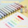 4pcs/Set Pastel Color Marker Pen Quick-drying Fluorescent Pen Highlighters Stationery