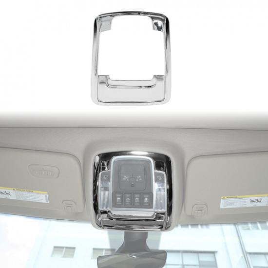 

Chrome Interior Roof Reading Light Lamp Cover Trim Panel For Dodge Ram 1500 18+