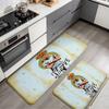 Kylian Mbappe Flannel Kitchen Mat Christmas Soft Area Rug Non Slip Floor Carpet Home Decoration