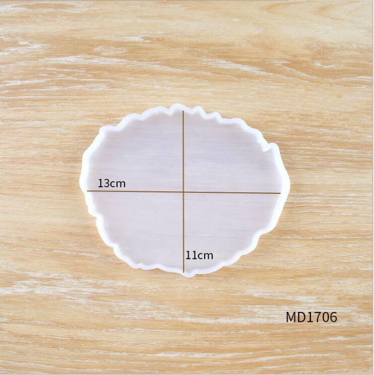 1Pcs Wave Coaster Table Mold Silicone Diy Baking Mirror Resin Cloud Epoxy Mold