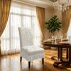 Dustproof Skirted Chair Cover Wear-resistant Dinning Seat Case Chair Slipcover  Living Room