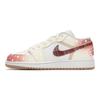 Jordan Air Jordan 1 Abrasion Resistant Abrasion Resistant Low top Vintage Basketball Shoes Women's Ecru Red 553560-146(Team24-)
