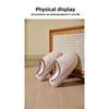 Winter Cotton Slippers for Keeping Warm At Home with Thick Velvet and Fur, Indoor Non Slip Cotton Slippers for Home Use